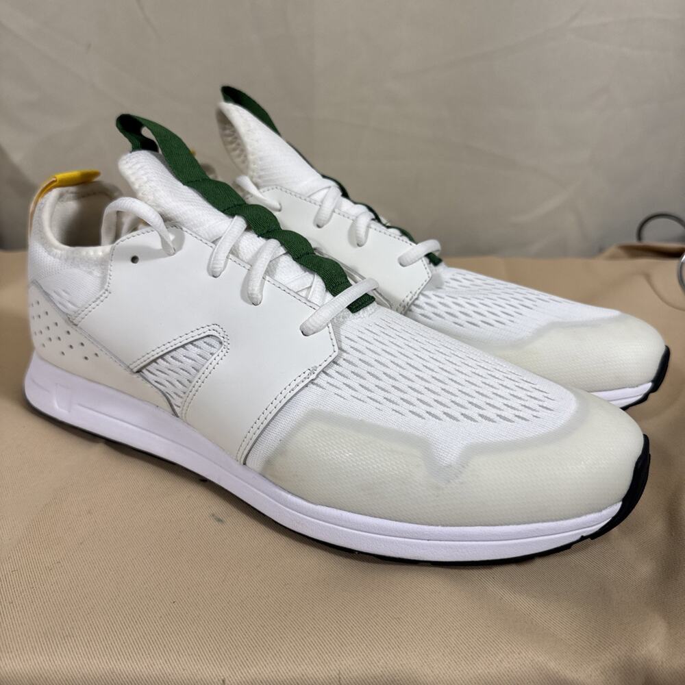 York Athletics The Frank Mesh Trainer Men 12 Women 13.5 White Green Sneakers Gym